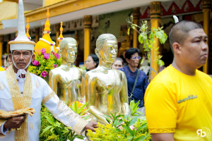 มรภ.เทพสตรี ร่วมพิธีอัญเชิญรับพระศรีอาริยเมตไตรย์ (องค์จำลอง) กลับ ณ วัดไลย์