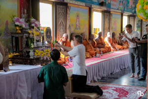 มรภ.เทพสตรี ร่วมพิธีอัญเชิญรับพระศรีอาริยเมตไตรย์ (องค์จำลอง) กลับ ณ วัดไลย์
