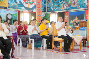 มรภ.เทพสตรี ร่วมพิธีอัญเชิญรับพระศรีอาริยเมตไตรย์ (องค์จำลอง) กลับ ณ วัดไลย์