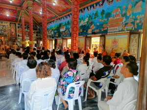มรภ.เทพสตรี ร่วมพิธีอัญเชิญรับพระศรีอาริยเมตไตรย์ (องค์จำลอง) กลับ ณ วัดไลย์
