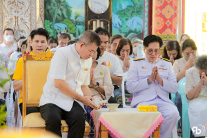 มรภ.เทพสตรี ร่วมพิธีอัญเชิญรับพระศรีอาริยเมตไตรย์ (องค์จำลอง) กลับ ณ วัดไลย์