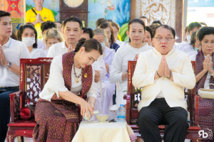 มรภ.เทพสตรี ร่วมพิธีอัญเชิญรับพระศรีอาริยเมตไตรย์ (องค์จำลอง) กลับ ณ วัดไลย์