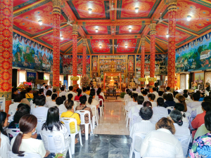 มรภ.เทพสตรี ร่วมพิธีอัญเชิญรับพระศรีอาริยเมตไตรย์ (องค์จำลอง) กลับ ณ วัดไลย์