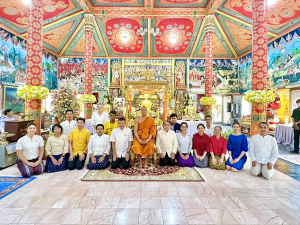 มรภ.เทพสตรี ร่วมพิธีอัญเชิญรับพระศรีอาริยเมตไตรย์ (องค์จำลอง) กลับ ณ วัดไลย์