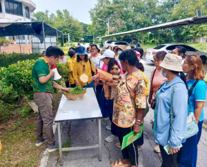 ศูนย์ส่งเสริมการเรียนรู้ระดับอำเภอโพธิ์ทอง นำประชาชนเข้าศึกษาดูงานและร่วมทำกิจกรรมฐานการเรียนรู้ด้านเกษตรกรรมของศูนย์ส่งเสริมการจัดการศึกษาตามพระบรมราโชบาย มรภ.เทพสตรี