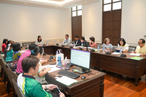 การประชุม คกก.จัดทำแบบประเมินผลการปฏิบัติราชการของคณาจารย์ประจำที่ได้รับการแต่งตั้งให้เป็นผู้บริหาร สังกัด มรภ.เทพสตรี