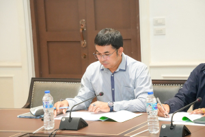 การประชุม คกก.จัดทำแบบประเมินผลการปฏิบัติราชการของคณาจารย์ประจำที่ได้รับการแต่งตั้งให้เป็นผู้บริหาร สังกัด มรภ.เทพสตรี