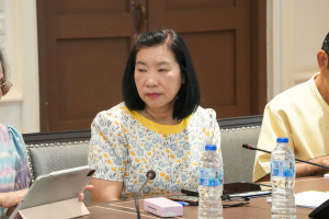 การประชุม คกก.จัดทำแบบประเมินผลการปฏิบัติราชการของคณาจารย์ประจำที่ได้รับการแต่งตั้งให้เป็นผู้บริหาร สังกัด มรภ.เทพสตรี
