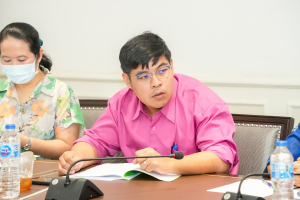 การประชุม คกก.จัดทำแบบประเมินผลการปฏิบัติราชการของคณาจารย์ประจำที่ได้รับการแต่งตั้งให้เป็นผู้บริหาร สังกัด มรภ.เทพสตรี