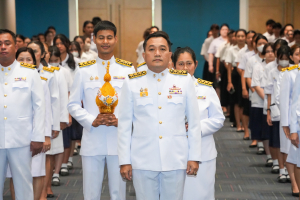 อธิการบดี มรภ.เทพสตรี พร้อมคณะผู้บริหาร คณาจารย์ บุคลากร นักเรียน และนักศึกษา จัดพิธีถวายพระพรชัยมงคล พระบาทสมเด็จพระเจ้าอยู่หัว