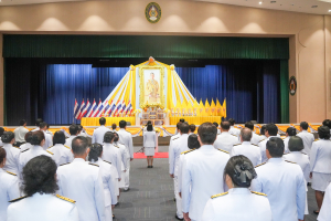 อธิการบดี มรภ.เทพสตรี พร้อมคณะผู้บริหาร คณาจารย์ บุคลากร นักเรียน และนักศึกษา จัดพิธีถวายพระพรชัยมงคล พระบาทสมเด็จพระเจ้าอยู่หัว
