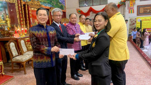 มรภ.เทพสตรี รับมอบทุนจากมูลนิธิลพบุรีสามัคคีสงเคราะห์ เพื่อนำมามอบเป็นทุนการศึกษาให้แก่นักศึกษา มรภ.เทพสตรี