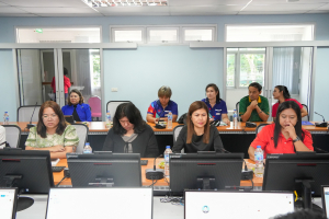 คณะวิทยาการจัดการจัดอบรมการใช้ระบบสารสนเทศหลักสูตรเพื่อการรับรองมาตรฐานการอุดมศึกษาในหลักสูตรการศึกษา (CISA)