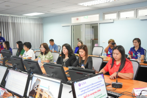 คณะวิทยาการจัดการจัดอบรมการใช้ระบบสารสนเทศหลักสูตรเพื่อการรับรองมาตรฐานการอุดมศึกษาในหลักสูตรการศึกษา (CISA)