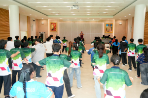 คณะเทคโนโลยีสารสนเทศ จัดโครงการส่งเสริมการออกกำลังกายเพื่อสุขภาพ
