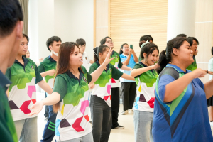 คณะเทคโนโลยีสารสนเทศ จัดโครงการส่งเสริมการออกกำลังกายเพื่อสุขภาพ