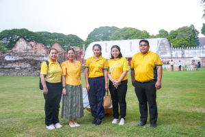 มรภ.เทพสตรี ร่วมกิจกรรมเทิดทูนสถาบัน สร้างสรรค์วิถีไทย ร่วมใจเข้าวังฟังธรรม ครั้งที่ 4 เนื่องในโอกาสวันเฉลิมพระชนมพรรษา พระบาทสมเด็จพระเจ้าอยู่หัว