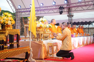 มรภ.เทพสตรี ร่วมกิจกรรมเทิดทูนสถาบัน สร้างสรรค์วิถีไทย ร่วมใจเข้าวังฟังธรรม ครั้งที่ 4 เนื่องในโอกาสวันเฉลิมพระชนมพรรษา พระบาทสมเด็จพระเจ้าอยู่หัว