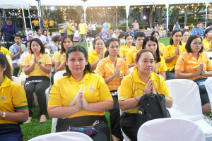 มรภ.เทพสตรี ร่วมกิจกรรมเทิดทูนสถาบัน สร้างสรรค์วิถีไทย ร่วมใจเข้าวังฟังธรรม ครั้งที่ 4 เนื่องในโอกาสวันเฉลิมพระชนมพรรษา พระบาทสมเด็จพระเจ้าอยู่หัว