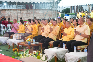 มรภ.เทพสตรี ร่วมกิจกรรมเทิดทูนสถาบัน สร้างสรรค์วิถีไทย ร่วมใจเข้าวังฟังธรรม ครั้งที่ 4 เนื่องในโอกาสวันเฉลิมพระชนมพรรษา พระบาทสมเด็จพระเจ้าอยู่หัว
