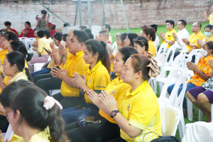 มรภ.เทพสตรี ร่วมกิจกรรมเทิดทูนสถาบัน สร้างสรรค์วิถีไทย ร่วมใจเข้าวังฟังธรรม ครั้งที่ 4 เนื่องในโอกาสวันเฉลิมพระชนมพรรษา พระบาทสมเด็จพระเจ้าอยู่หัว