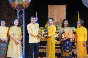มรภ.เทพสตรี ร่วมกิจกรรมเทิดทูนสถาบัน สร้างสรรค์วิถีไทย ร่วมใจเข้าวังฟังธรรม ครั้งที่ 4 เนื่องในโอกาสวันเฉลิมพระชนมพรรษา พระบาทสมเด็จพระเจ้าอยู่หัว