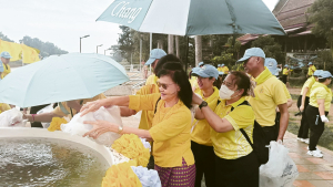 มรภ.เทพสตรี ร่วมกิจกรรมจิตอาสาพัฒนาเนื่องในวันเฉลิมพระชนมพรรษา พระบาทสมเด็จพระเจ้าอยู่หัว