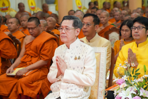 มรภ.เทพสตรี ร่วมพิธีเจริญพระพุทธมนต์ถวายพระพรชัยมงคลแด่ พระบาทสมเด็จพระเจ้าอยู่หัว และพระบรมวงศานุวงศ์ ประจำปี พ.ศ. 2568 ครั้งที่ 7