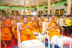 มรภ.เทพสตรี ร่วมพิธีเจริญพระพุทธมนต์ถวายพระพรชัยมงคลแด่ พระบาทสมเด็จพระเจ้าอยู่หัว และพระบรมวงศานุวงศ์ ประจำปี พ.ศ. 2568 ครั้งที่ 7
