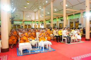 มรภ.เทพสตรี ร่วมพิธีเจริญพระพุทธมนต์ถวายพระพรชัยมงคลแด่ พระบาทสมเด็จพระเจ้าอยู่หัว และพระบรมวงศานุวงศ์ ประจำปี พ.ศ. 2568 ครั้งที่ 7