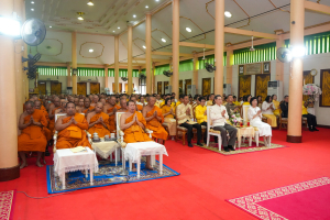มรภ.เทพสตรี ร่วมพิธีเจริญพระพุทธมนต์ถวายพระพรชัยมงคลแด่ พระบาทสมเด็จพระเจ้าอยู่หัว และพระบรมวงศานุวงศ์ ประจำปี พ.ศ. 2568 ครั้งที่ 7