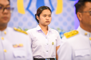 ผู้แทนผู้บริหาร คณาจารย์ บุคลากร นักเรียน และนักศึกษา มรภ.เทพสตรี บันทึกเทปโทรทัศน์ถวายพระพรชัยมงคล สมเด็จพระนางเจ้าสิริกิติ์ พระบรมราชินีนาถ พระบรมราชชนนีพันปีหลวง