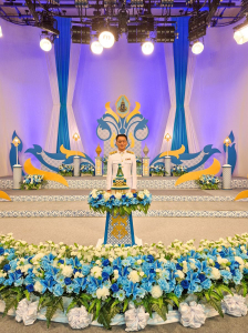 ผู้แทนผู้บริหาร คณาจารย์ บุคลากร นักเรียน และนักศึกษา มรภ.เทพสตรี บันทึกเทปโทรทัศน์ถวายพระพรชัยมงคล สมเด็จพระนางเจ้าสิริกิติ์ พระบรมราชินีนาถ พระบรมราชชนนีพันปีหลวง