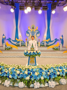 ผู้แทนผู้บริหาร คณาจารย์ บุคลากร นักเรียน และนักศึกษา มรภ.เทพสตรี บันทึกเทปโทรทัศน์ถวายพระพรชัยมงคล สมเด็จพระนางเจ้าสิริกิติ์ พระบรมราชินีนาถ พระบรมราชชนนีพันปีหลวง