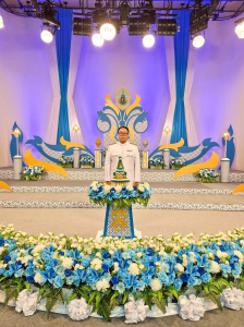ผู้แทนผู้บริหาร คณาจารย์ บุคลากร นักเรียน และนักศึกษา มรภ.เทพสตรี บันทึกเทปโทรทัศน์ถวายพระพรชัยมงคล สมเด็จพระนางเจ้าสิริกิติ์ พระบรมราชินีนาถ พระบรมราชชนนีพันปีหลวง