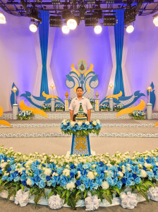 ผู้แทนผู้บริหาร คณาจารย์ บุคลากร นักเรียน และนักศึกษา มรภ.เทพสตรี บันทึกเทปโทรทัศน์ถวายพระพรชัยมงคล สมเด็จพระนางเจ้าสิริกิติ์ พระบรมราชินีนาถ พระบรมราชชนนีพันปีหลวง