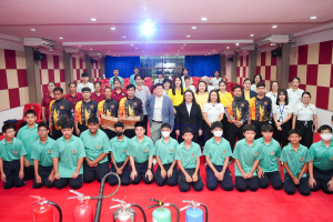 สำนักวิทยบริการฯ จัดอบรมระงับเหตุอัคคีภัยในอาคาร เพื่อยกระดับมาตรฐานการบริการและความปลอดภัยของสำนักวิทยบริการฯ