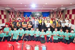 สำนักวิทยบริการฯ จัดอบรมระงับเหตุอัคคีภัยในอาคาร เพื่อยกระดับมาตรฐานการบริการและความปลอดภัยของสำนักวิทยบริการฯ