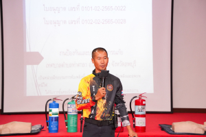 สำนักวิทยบริการฯ จัดอบรมระงับเหตุอัคคีภัยในอาคาร เพื่อยกระดับมาตรฐานการบริการและความปลอดภัยของสำนักวิทยบริการฯ