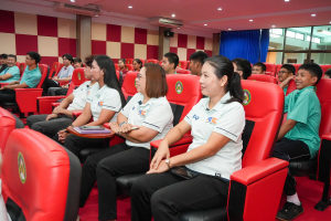 สำนักวิทยบริการฯ จัดอบรมระงับเหตุอัคคีภัยในอาคาร เพื่อยกระดับมาตรฐานการบริการและความปลอดภัยของสำนักวิทยบริการฯ
