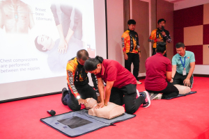สำนักวิทยบริการฯ จัดอบรมระงับเหตุอัคคีภัยในอาคาร เพื่อยกระดับมาตรฐานการบริการและความปลอดภัยของสำนักวิทยบริการฯ