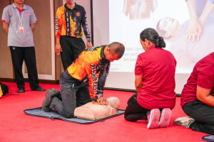 สำนักวิทยบริการฯ จัดอบรมระงับเหตุอัคคีภัยในอาคาร เพื่อยกระดับมาตรฐานการบริการและความปลอดภัยของสำนักวิทยบริการฯ