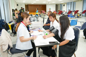 มรภ.เทพสตรี จัดโครงการบริจาคโลหิต ครั้งที่ 3 เพื่อถวายเป็นพระราชกุศลแด่ สมเด็จพระนางเจ้าสิริกิติ์ พระบรมราชินีนาถ พระบรมราชชนนีพันปีหลวง