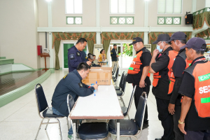 มรภ.เทพสตรี จัดตรวจหาสารเสพติดในพนักงานรักษาความปลอดภัย