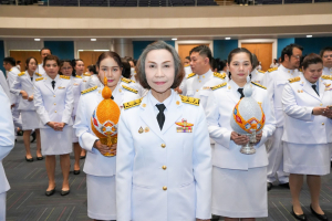 อธิการบดี มรภ.เทพสตรี นำคณะผู้บริหาร คณาจารย์ บุคลากร นักเรียน และนักศึกษา ร่วมพิธีถวายพระพรชัยมงคล สมเด็จพระนางเจ้าสิริกิติ์ พระบรมราชินีนาถ พระบรมราชชนนีพันปีหลวง