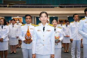 อธิการบดี มรภ.เทพสตรี นำคณะผู้บริหาร คณาจารย์ บุคลากร นักเรียน และนักศึกษา ร่วมพิธีถวายพระพรชัยมงคล สมเด็จพระนางเจ้าสิริกิติ์ พระบรมราชินีนาถ พระบรมราชชนนีพันปีหลวง