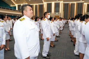 อธิการบดี มรภ.เทพสตรี นำคณะผู้บริหาร คณาจารย์ บุคลากร นักเรียน และนักศึกษา ร่วมพิธีถวายพระพรชัยมงคล สมเด็จพระนางเจ้าสิริกิติ์ พระบรมราชินีนาถ พระบรมราชชนนีพันปีหลวง