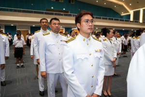 อธิการบดี มรภ.เทพสตรี นำคณะผู้บริหาร คณาจารย์ บุคลากร นักเรียน และนักศึกษา ร่วมพิธีถวายพระพรชัยมงคล สมเด็จพระนางเจ้าสิริกิติ์ พระบรมราชินีนาถ พระบรมราชชนนีพันปีหลวง