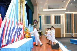 อธิการบดี มรภ.เทพสตรี นำคณะผู้บริหาร คณาจารย์ บุคลากร นักเรียน และนักศึกษา ร่วมพิธีถวายพระพรชัยมงคล สมเด็จพระนางเจ้าสิริกิติ์ พระบรมราชินีนาถ พระบรมราชชนนีพันปีหลวง