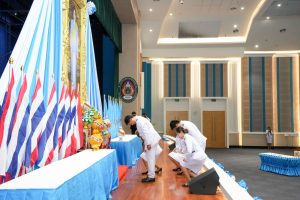 อธิการบดี มรภ.เทพสตรี นำคณะผู้บริหาร คณาจารย์ บุคลากร นักเรียน และนักศึกษา ร่วมพิธีถวายพระพรชัยมงคล สมเด็จพระนางเจ้าสิริกิติ์ พระบรมราชินีนาถ พระบรมราชชนนีพันปีหลวง